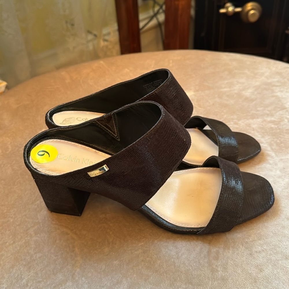 Calvin Klein Sz 9 Slip On Mule Sandals LN!